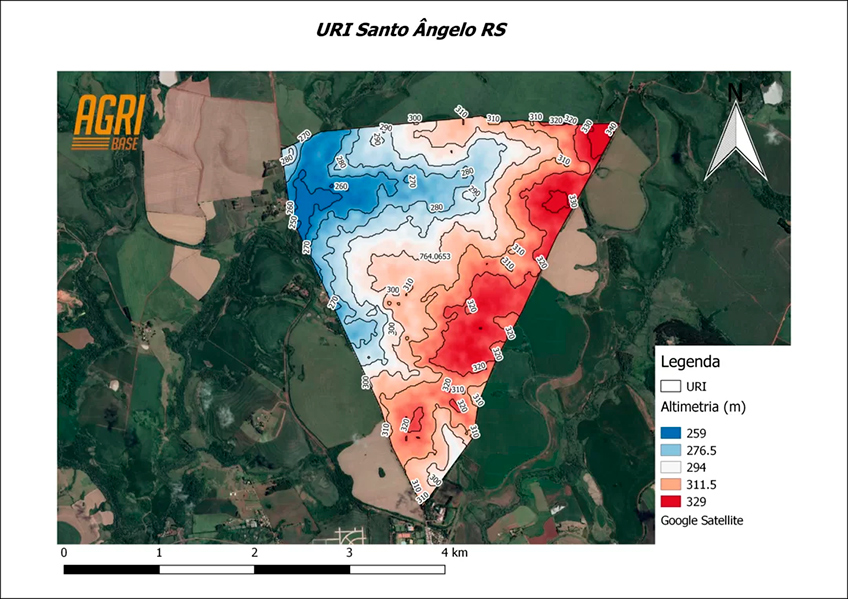 Mapa de Altimetria
