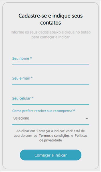 Formulário 1 do Parceiro Indicador Formulário 1 do Parceiro Indicador